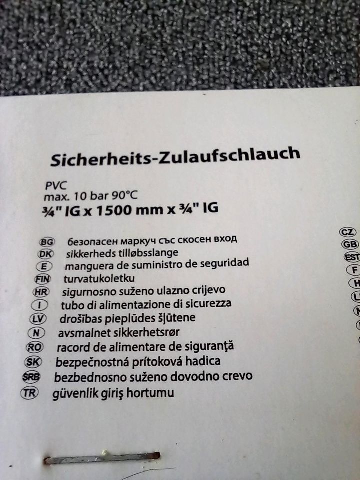 Sicherheits--Zulaufschlauch in Sömmerda