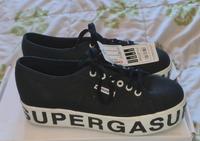 Neu 39 SUPERGA 2790 Cotw Lettering S00FJ80 Schwarz Berlin - Tempelhof Vorschau
