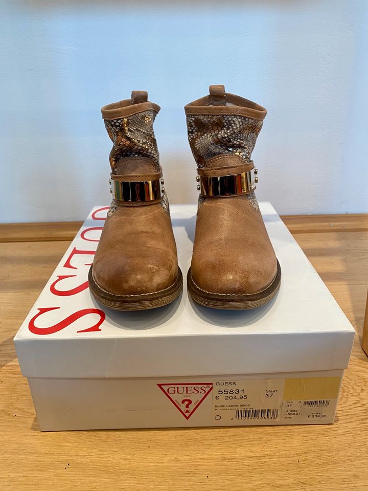 Guess Boots Beige Gold Leder Neu Gr.37 in Dortmund