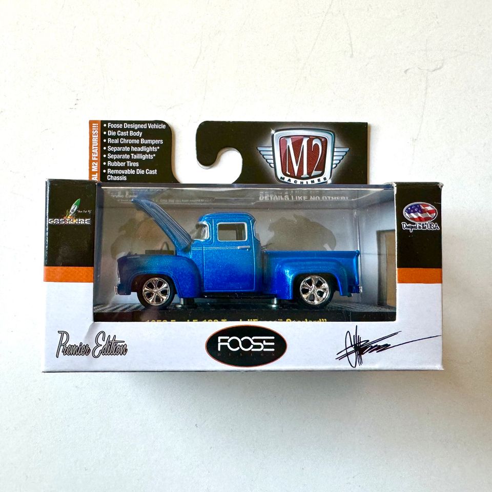 M2 1956 Ford F 100 Truck Foose Overlord 1:64 in Dortmund