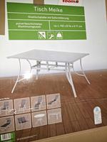 Gartentisch neu,  Glasplatte  mit Alugestell Rheinland-Pfalz - Aschbach Vorschau