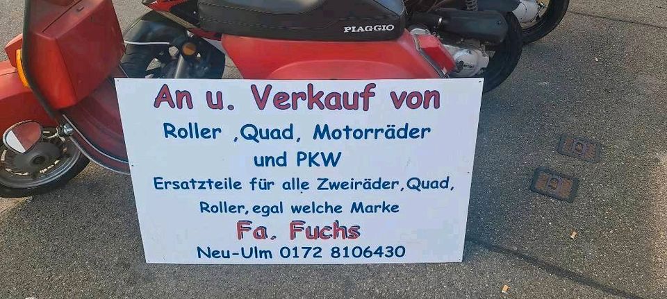 Scouter,Mopeds , Roller und QUADS u. TÜV Abnahme. in Neu Ulm