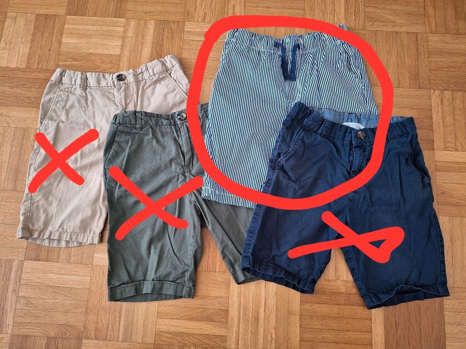 1x gestreifte Shorts kurze Hose H&M Gr. 134 in München