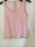 H&M Oberteil pink rosa Top mit Perlen Gr.34 Material Polyester Süd - Niederrad Vorschau