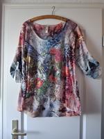 Shirt bluse blusenshirt sommerbluse 44 46 XXL Spitzenbluse blumen Sachsen - Mülsen Vorschau