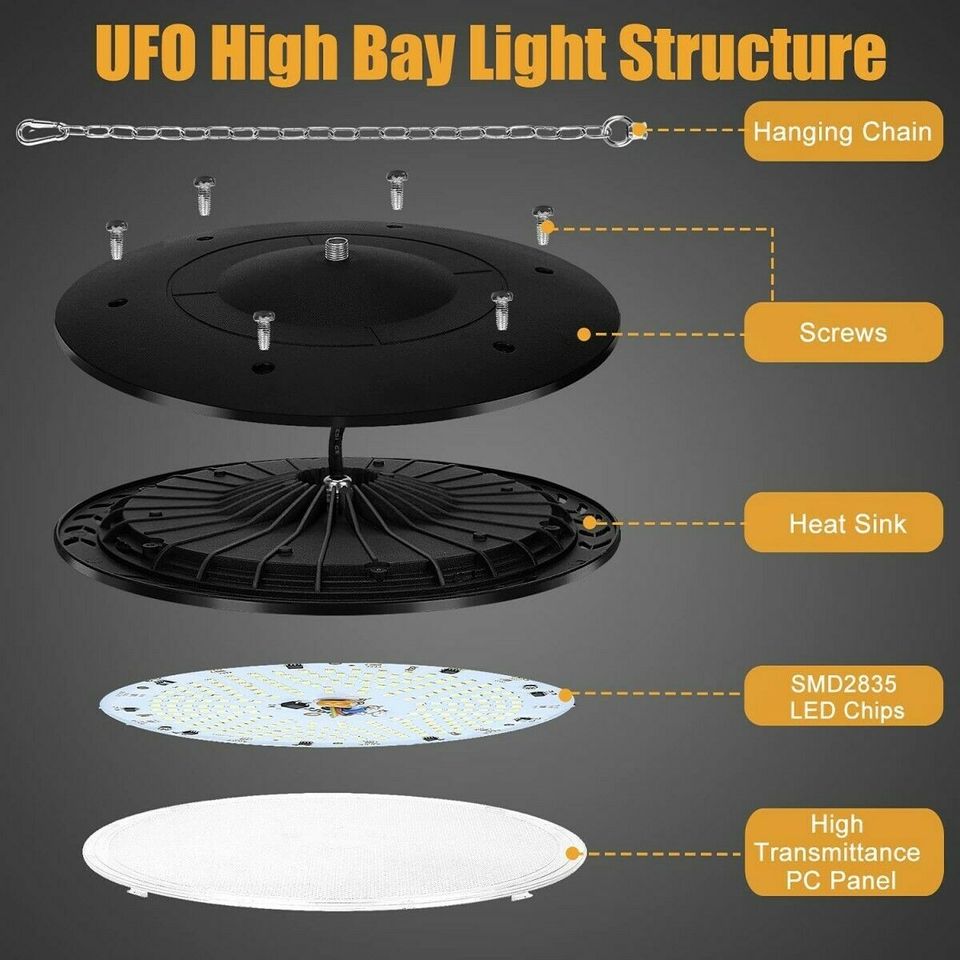 100W LED Strahler ufo  Industrielampe IP65 Garagenleuchte Hallen in Hagen