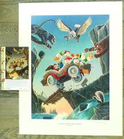 Carl Barks Lithographie  Leaving Their Cares Behind Berlin - Zehlendorf Vorschau