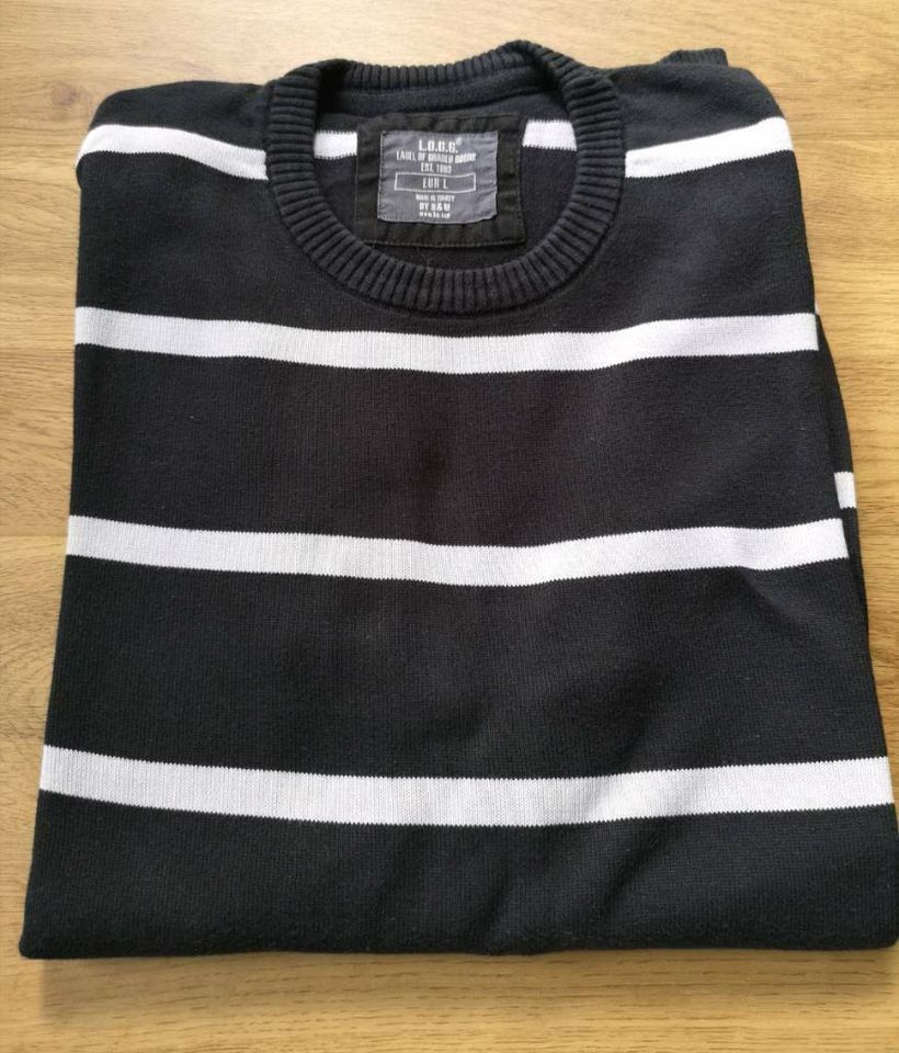 L.O.G.G. H&M H & M Sweatshirt Pullover Größe L Farbe schwarz in Igersheim