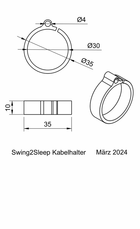 10x Kabelhalter weiß für Swing2Sleep Federwiege Gestell Baby in Frankfurt (Oder)