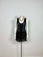 Vintage Helmut Lang Wildleder Mini Kleid Gr. S schwarz perforiert Düsseldorf - Bilk Vorschau