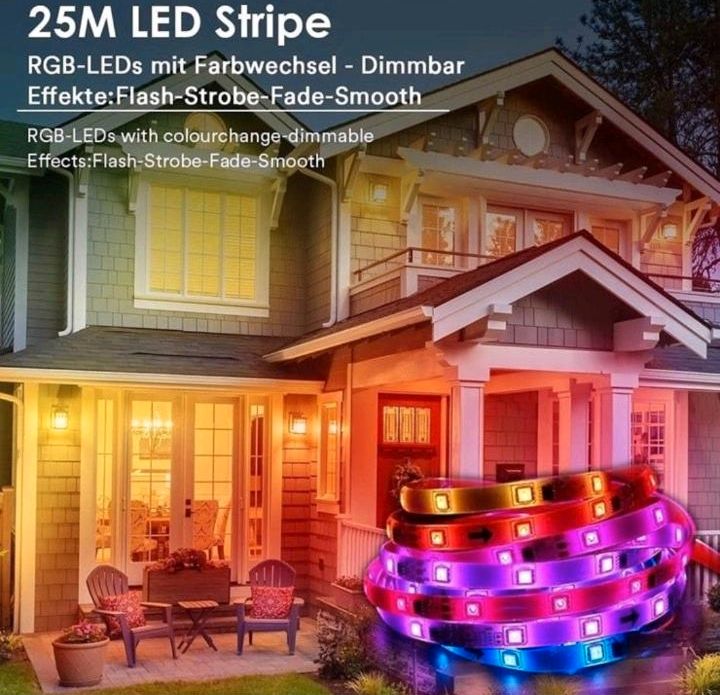 LED Strip LED Lichtleiste Streifen APP 15m in Duisburg