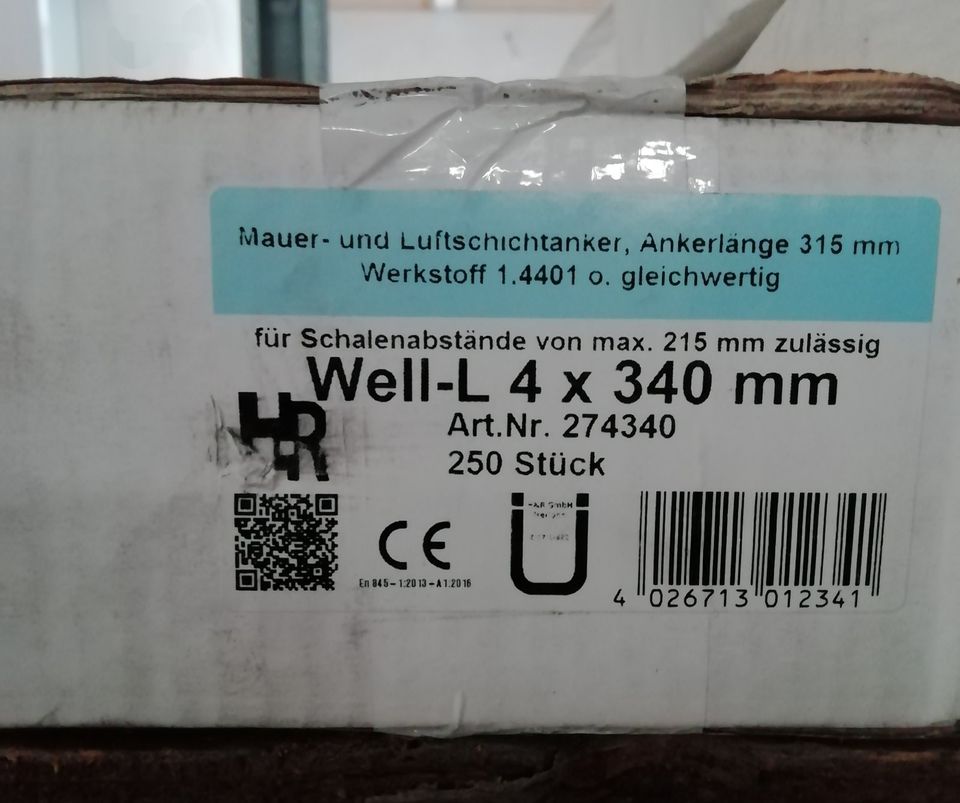 Luftschichtanker Well-L 4 x 340mm in Lotte