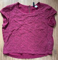 Oberteil, T-Shirt, Bluse, Gr. 36, rot, H&M Hessen - Neu-Anspach Vorschau