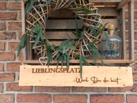 Holz Schild deko Garten Terrasse Lieblingsplatz Nordrhein-Westfalen - Nettetal Vorschau
