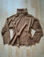 Basic Strick Rollkragen Pullover Langarmshirt Camel/cognac Hessen - Hilders Vorschau