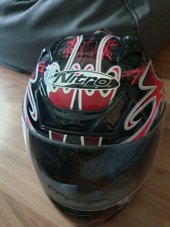 Motorradhelm Nitro Racing || Zustand wie NEU ! in Ratingen