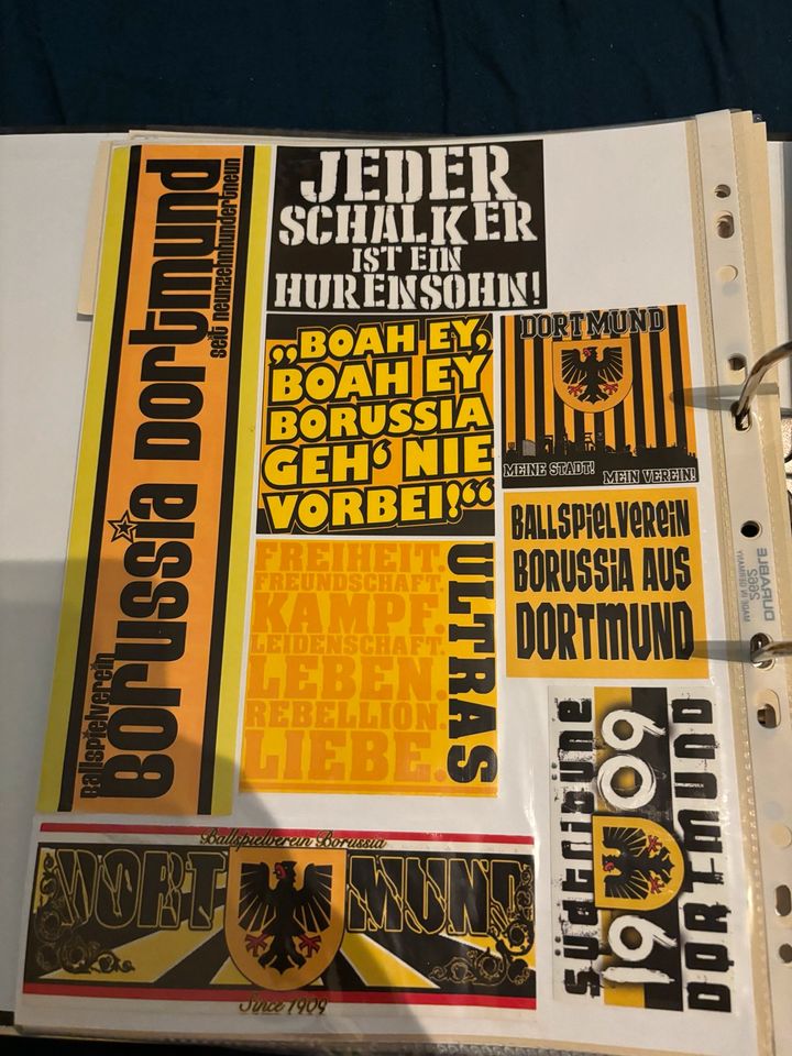 Borussia Dortmund Aufkleber Sammlungsverkauf (Ultras) in Aachen