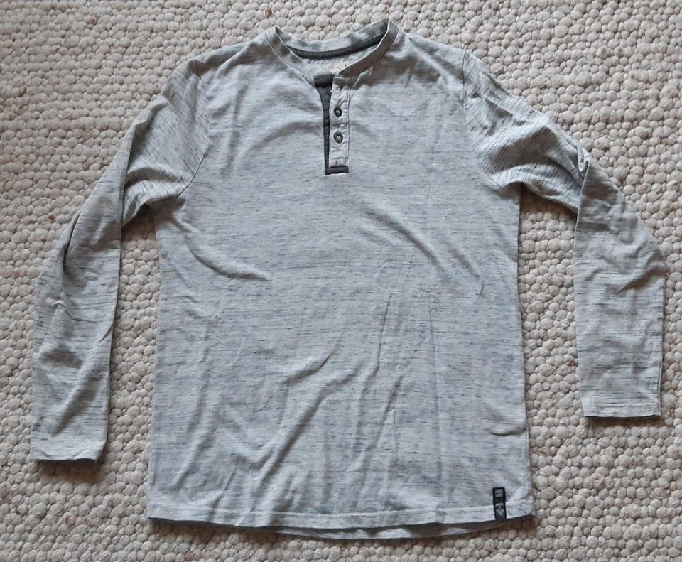 Langarmshirt H & M, Gr. 158/ 164, grau melirt in Balve