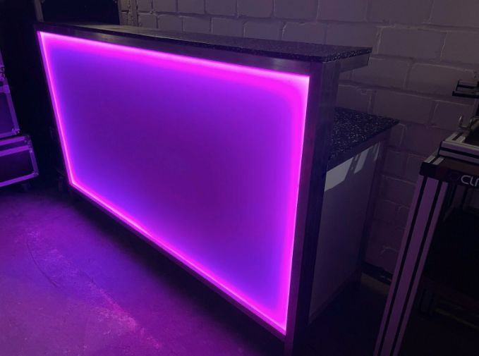 Mobile Cocktailbar - mobile LED Theke - Klapptheke mieten Verleih in Königswinter