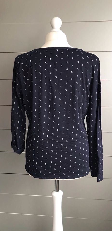 Langarm-Shirt / Basic Shirt im maritimen Look, Gr. 42 in Schöllkrippen