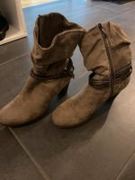 Damen Schuhe gr. 40 tamaris samt beige Stiefel Baden-Württemberg - Bad Krozingen Vorschau