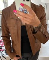 Lederimitat Jacke Sommerjacke von Only, Gr. L (Eher M), Braun Sachsen-Anhalt - Kemberg Vorschau