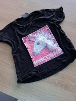 Pailletten T Shirt mit 2 Bildern Einhorn und Panda Bayern - Amberg Vorschau