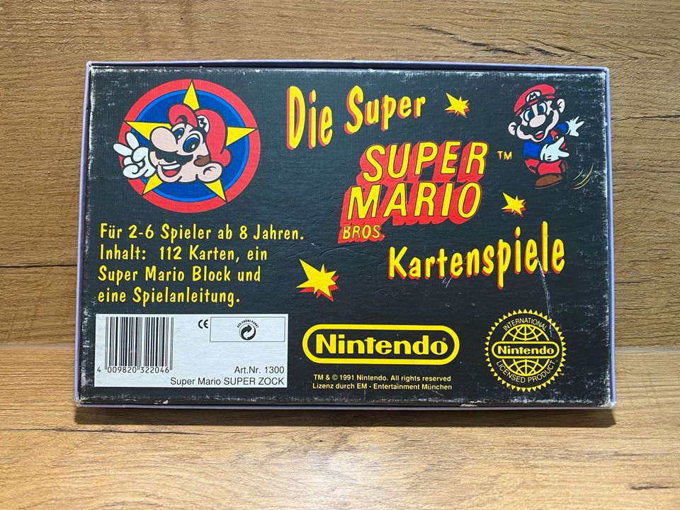 Nintendo-Super Mario-Super Zock-Kartenspiel 1991 in Brand-Erbisdorf