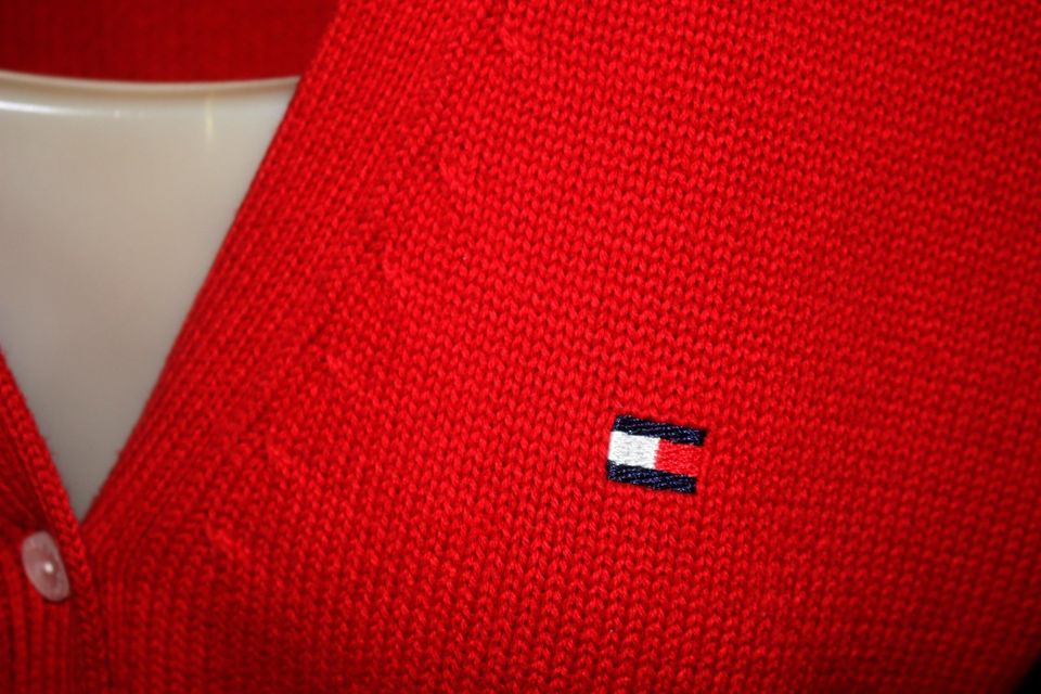 Tommy Hilfiger Strickjacke Gr S Cotton Oberweite 94 Rot sehr Gut in Kiel