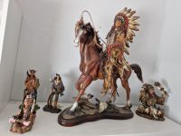 5 Indianer Figuren - u.a. Häuptling mit Pferd (xxl) Nordrhein-Westfalen - Neukirchen-Vluyn Vorschau