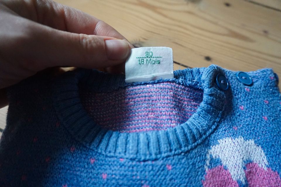 Baby Mädchen Pullover Strick Sweatshirt (74) 80 lila top Zustand in Dortmund