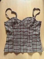 Corset top braun kariert neu Hessen - Aßlar Vorschau