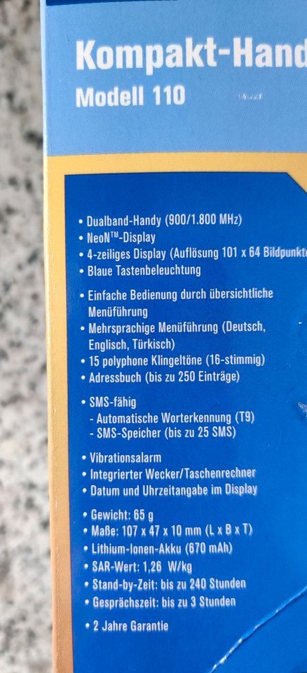 TCHIBO Kompakt- Handy Mobiltelefon  ultraflach + leicht NEU ovp in Heidelberg