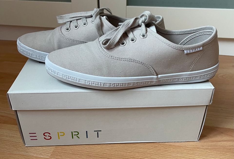 Esprit Sneaker Canvas Stoff Baumwolle 1-mal getragen 6,5/40 in Düsseldorf