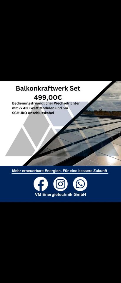 Balkonkraftwerk inklusive Montage in Nordhorn