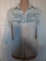 Bluse Gr 34 gestreift blau weiß Baumwolle Rook Sport Scheck Stick Hessen - Sinntal Vorschau