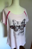 Bonjour mon Coussin Shirt Oberteil Katze rosa Gr. S/M 36/38 neu Neuhausen-Nymphenburg - Neuhausen Vorschau