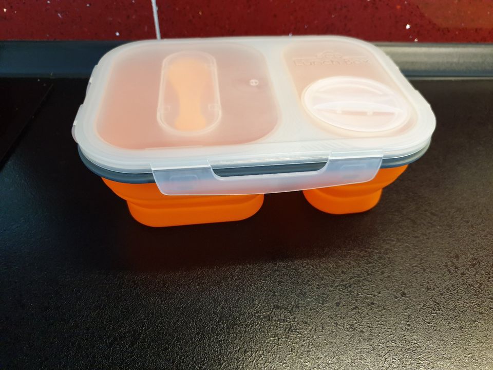 Frischhaltedose / Frischhaltebox zusammenfaltbar in orange in Beckum
