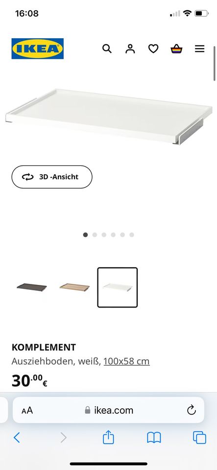 IKEA Ausziehboden 100x58 für Pax Schränke in Nordenholz