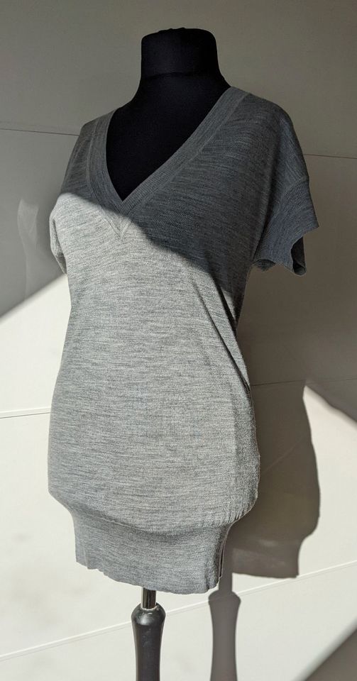 Neu Gr. 40 Long - Pullunder Pullover kurzarm von H&M grau in Forchheim