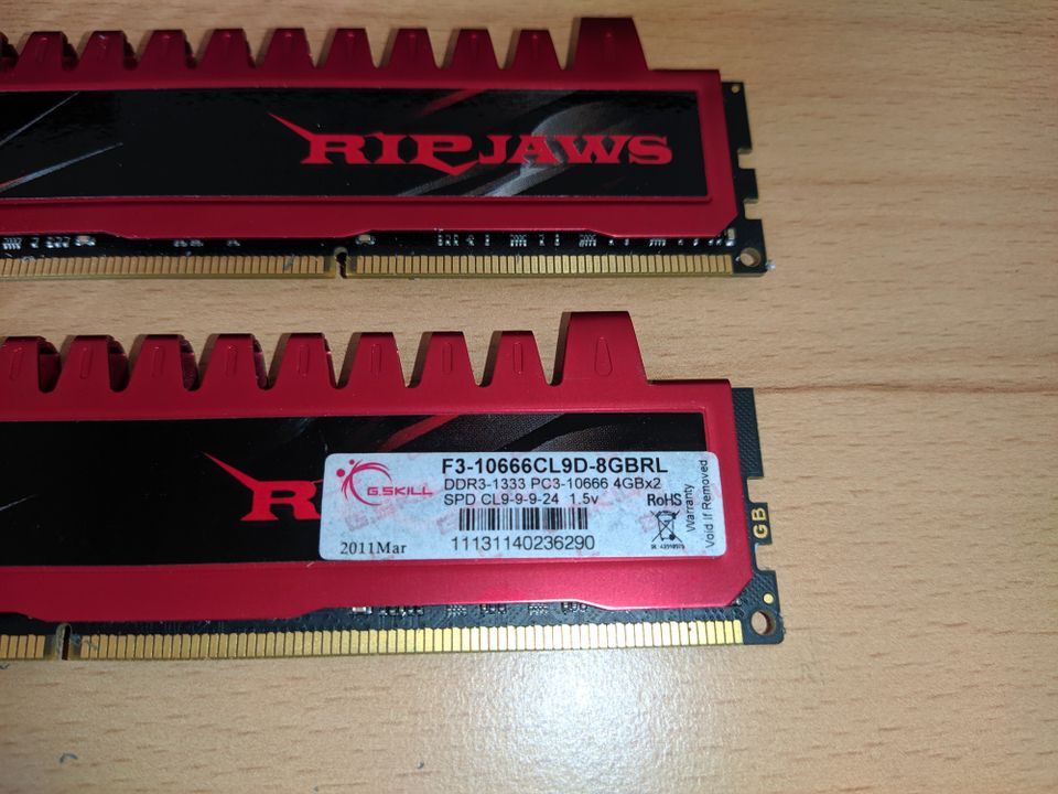DDR3 8GB (2x4GB) 1333 G SKILL in Wuppertal