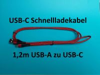 Schnelllade USB-C Kabel 1,2m hochwertig Nylon Mantel Samsung Bayern - Plattling Vorschau