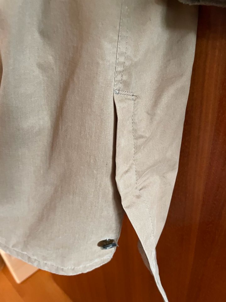 Trenchcoat Kurzmantel beige Weste Knöpfe Gr 54 Übergangsjacke in Willich