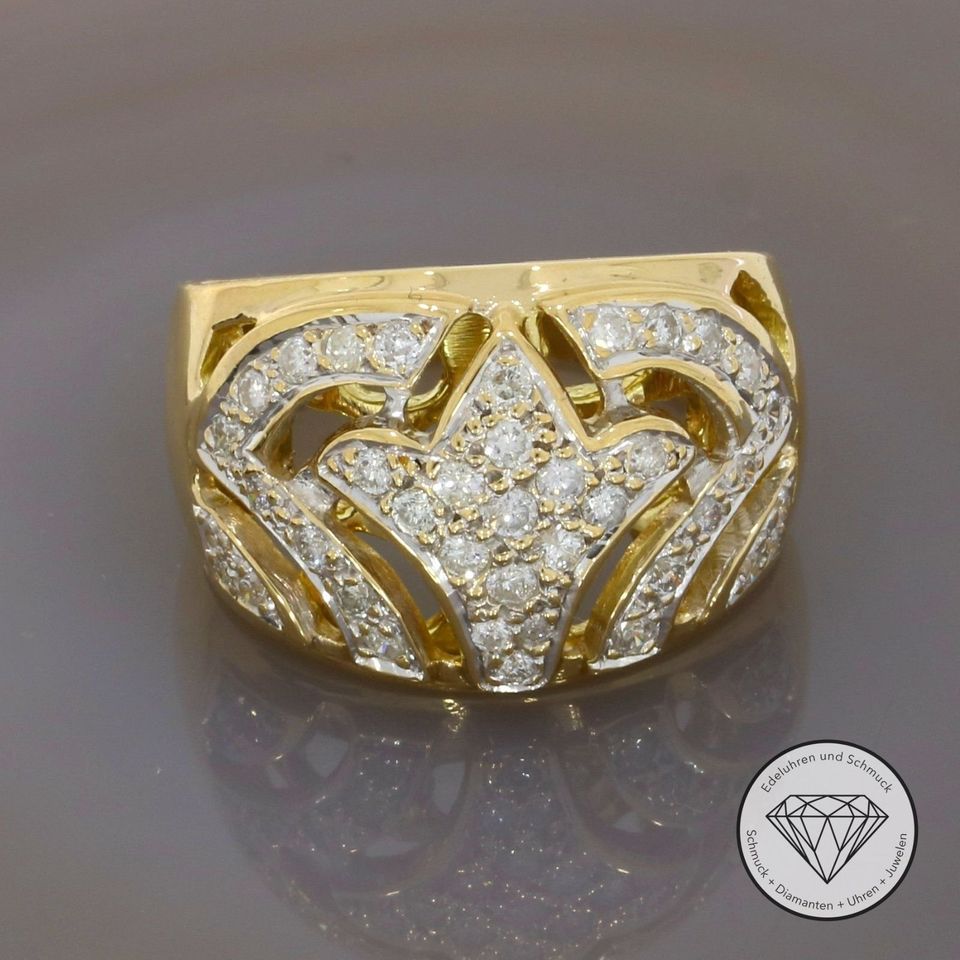 Wert 3.800,- Brillant Ring 0,50 Ct 750 Gold 18 Karat xxyy 201081 in Dortmund