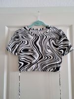 Cropped T-Shirt schwarz weiß Zebra bauchfrei zum Binden ONLY S Bremen - Schwachhausen Vorschau