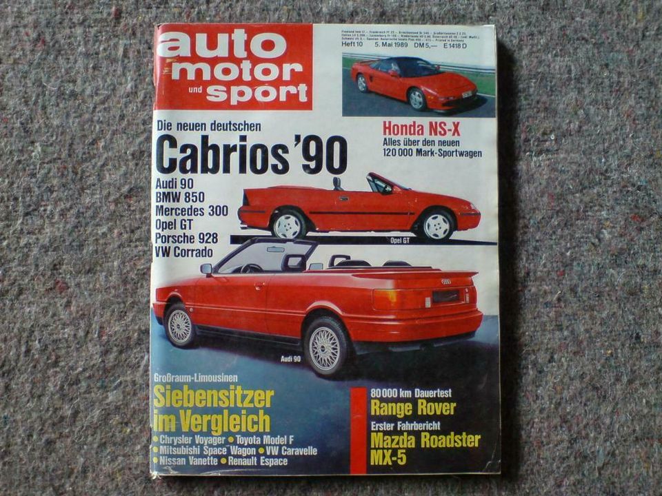 "AMS - Auto, Motor und Sport Hefte, 1989, 20 Stück" in Alzey
