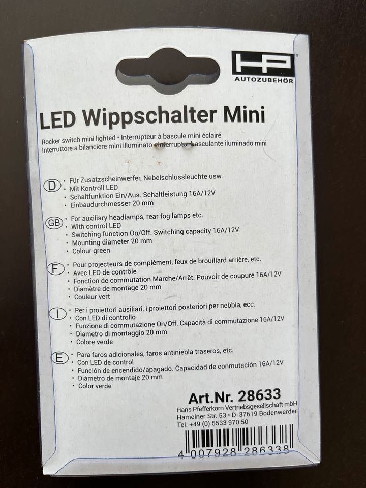 Camper Ausbau Wippschalter Wohnmobil Schalter Mini LED in Bonn