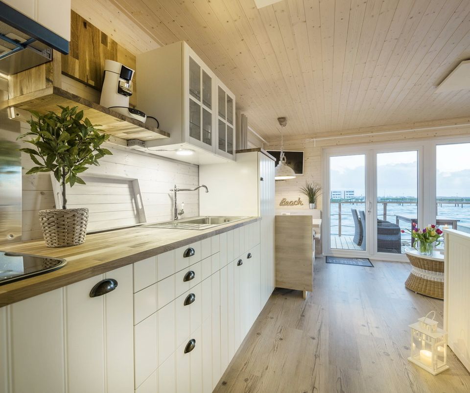 Hausboot mieten Fehmarn Burgtiefe Südstrand, Ferienhaus Ostsee in Fehmarn