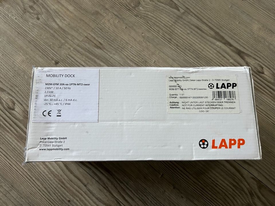 LAPP Mobility Dock M2M-EFM 10A-xx-1PTN-MT2-sworsw in Wartenberg