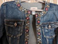 ❤️ Jeansjacke Größe 38 mit Strasssteine ❤️ Sachsen - Radebeul Vorschau